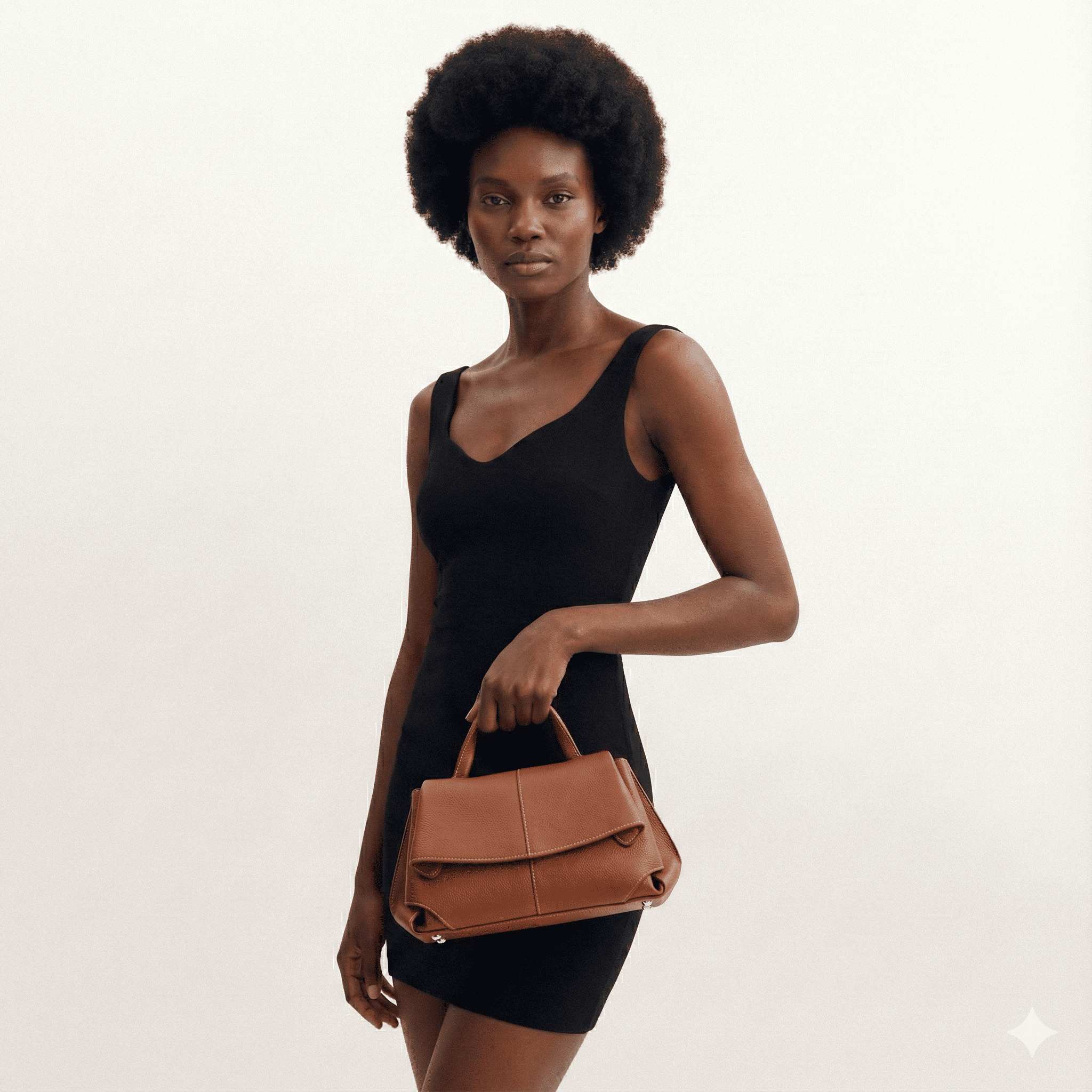 Bolsa Feminina de Couro Legítimo Ely Marrom