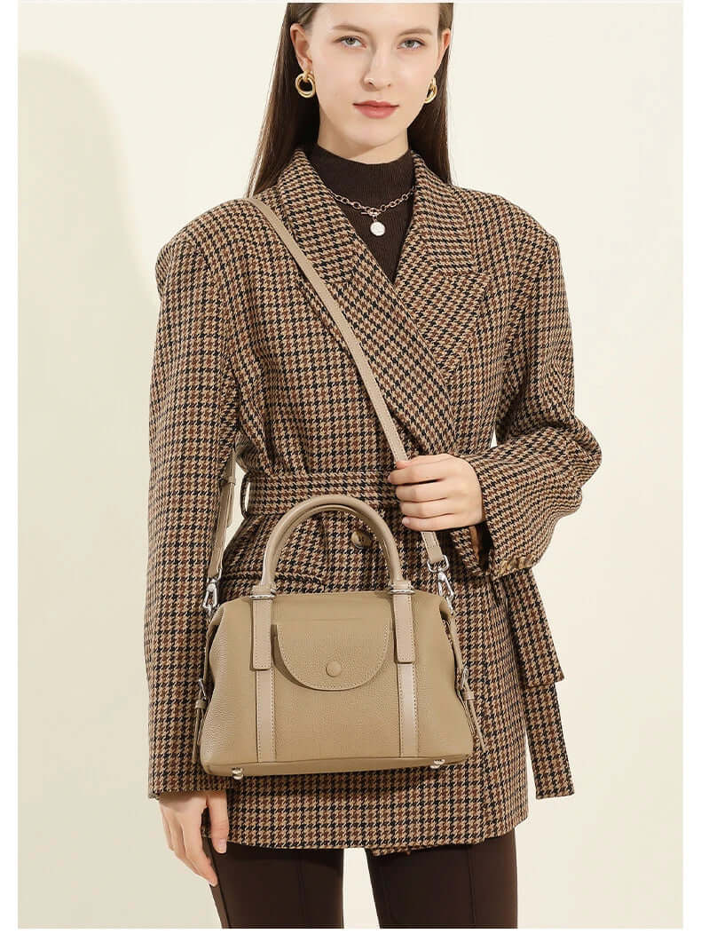 Bolsa Tote em Couro Legítimo Brionne – Ombro e Transversal