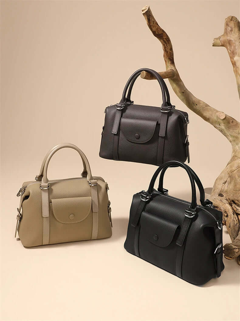 Bolsa Tote em Couro Legítimo Brionne – Ombro e Transversal