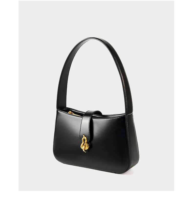 Bolsa Feminina Pequena de Couro Burgundy