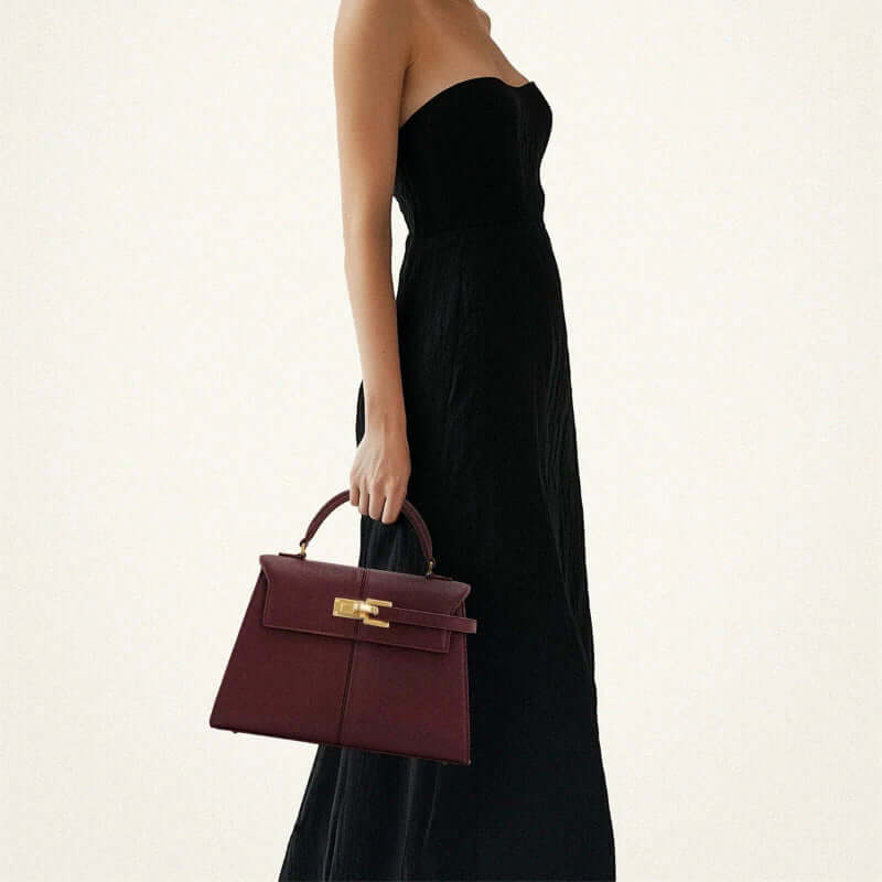 Bolsa Grande Feminina Elose - Vinho