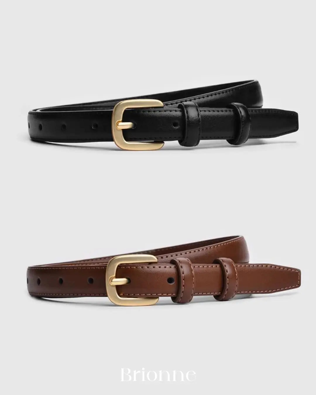 Cinto Feminino de Couro Fino