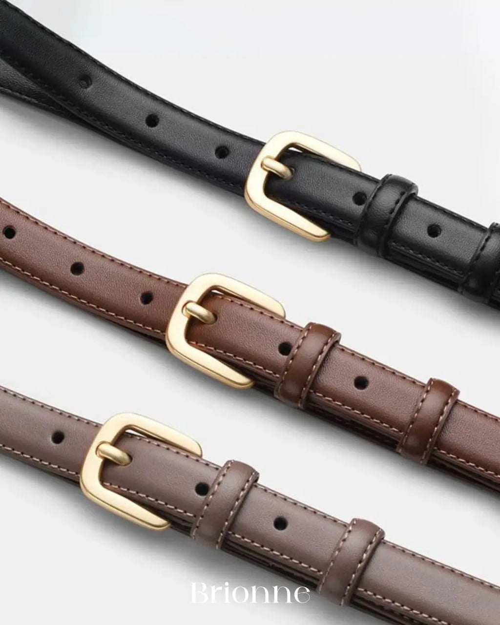 Cinto Feminino de Couro Fino