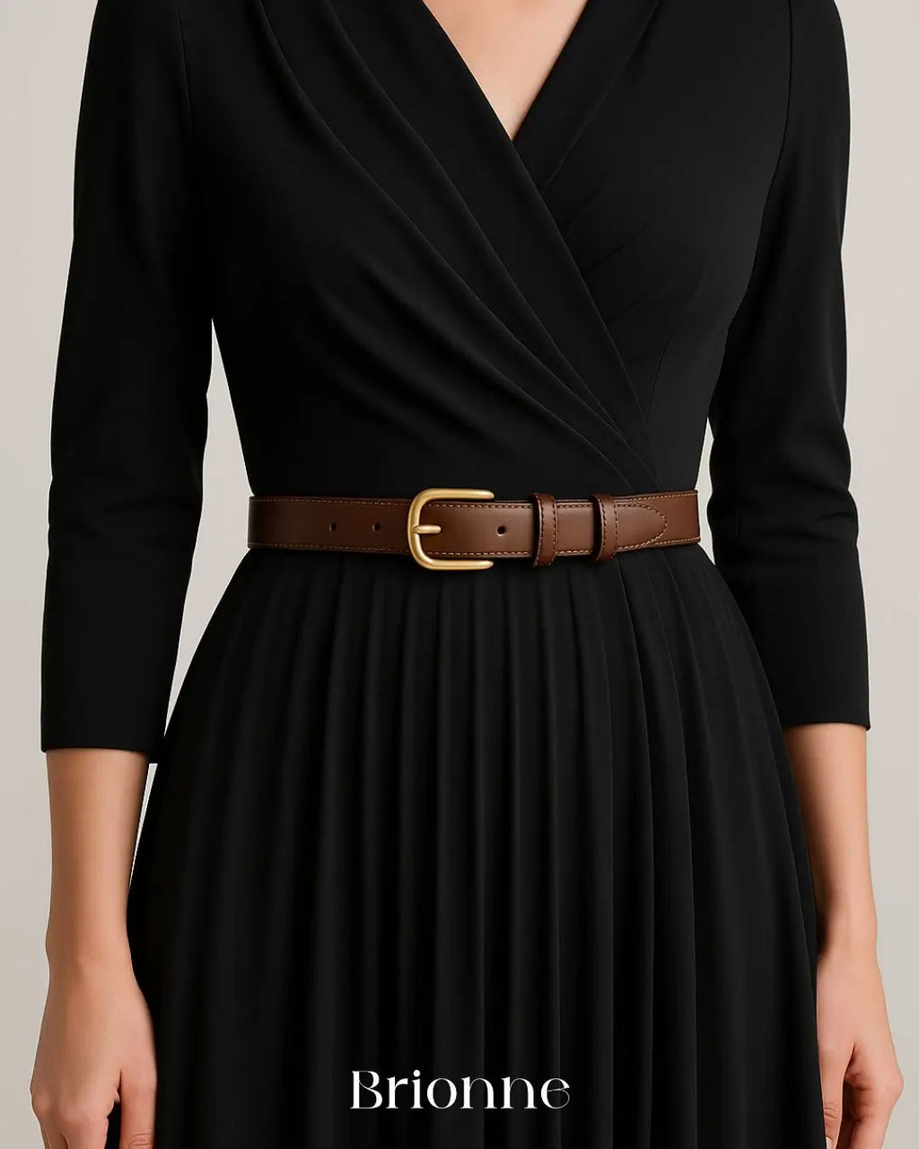 Cinto Feminino de Couro Fino