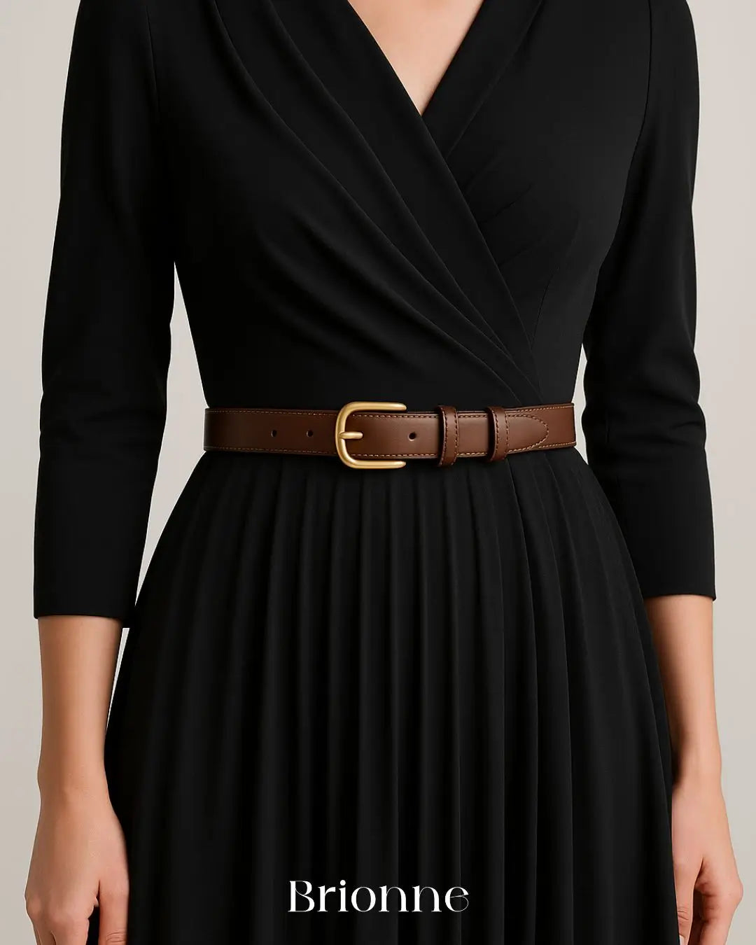 Cinto Feminino de Couro Fino
